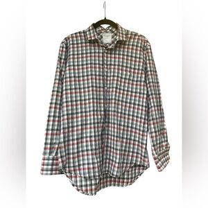 Billy Reid Plaid Button Down Dress Shirt, Slim Cut‎